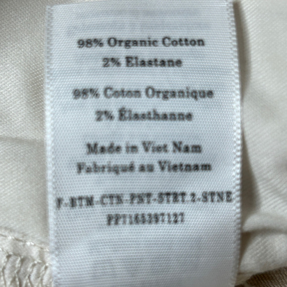 New Everlane The Organic Straight Leg Crop Pants Pumice Stone Women 6 NWT - Picture 10 of 11